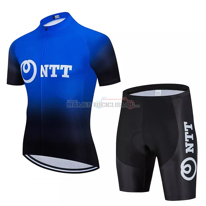 Abbigliamento Ciclismo NTT Pro Cycling Manica Corta 2020 Nero Blu